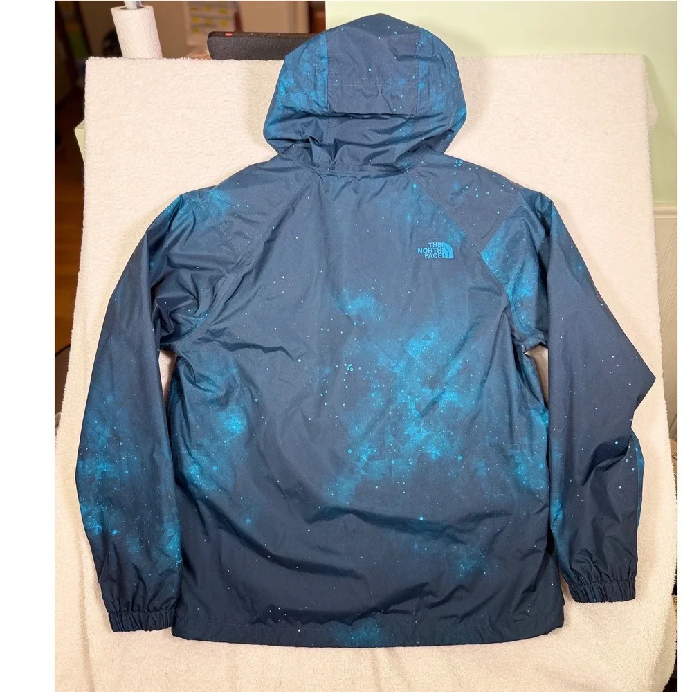 The North Face Galaxy Jacket Blue Space Nebula DryVent Waterproof Hooded 721578
